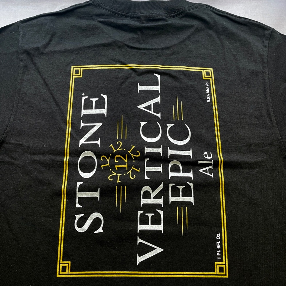 Stone Brewing 12.12.12 Vertical Epic Ale MEN’s Tee SMALL (NOS, no tag)